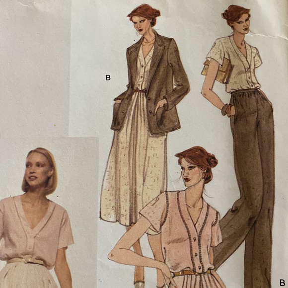 VTG Vogue American Designer Anne Klein Uncut Sewing Pattern - Picture 11 of 12
